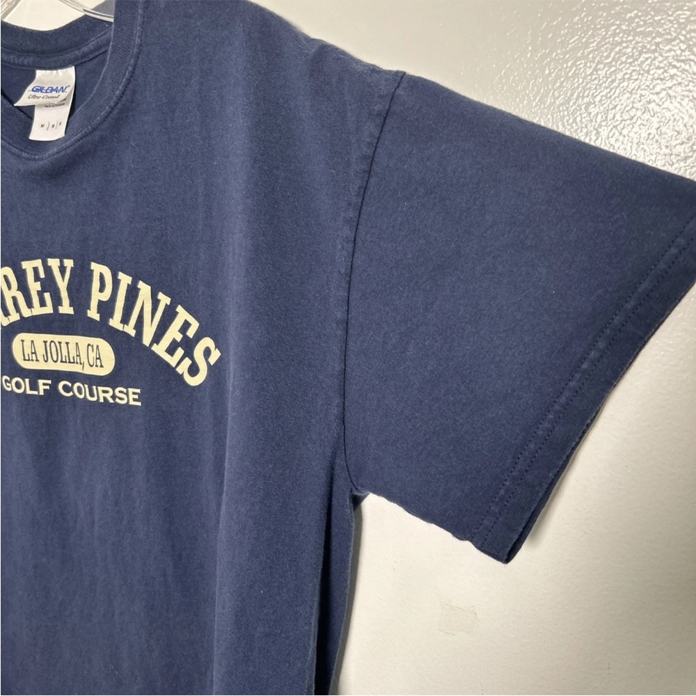 Torrey Pines Golf Course Gildan Y2K Navy Blue Men’s T-shirt La Jolla CA Size Med - Picture 4 of 8